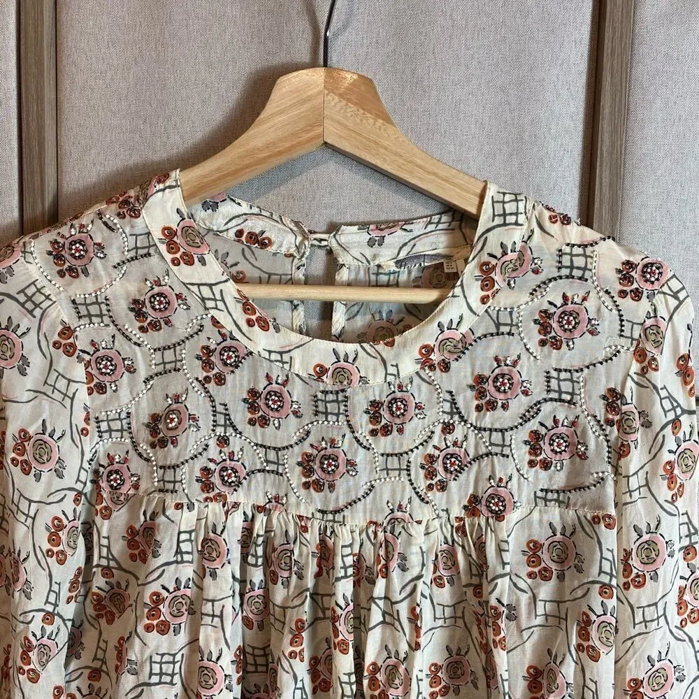 Floreat beaded peasant blouse - Picture 6 of 9